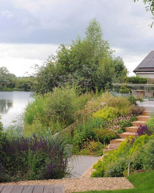 Large country gardens designed & built throughout Gloucestershire