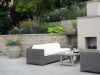 Country garden design with Cotswold stone walls & stonework