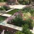 Conversion of derelict swimming pools to flower bed